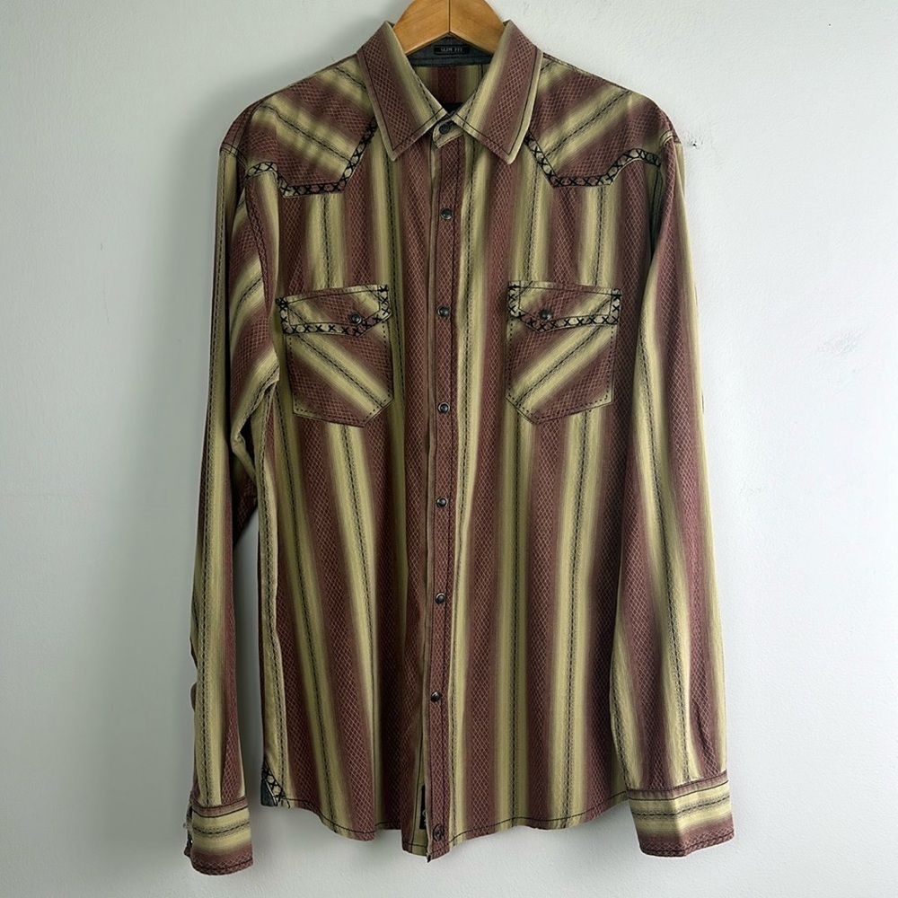 NWOT Brad Paisley Pearl Snap Button Moon Shine Spirit XL Shirt Country Western